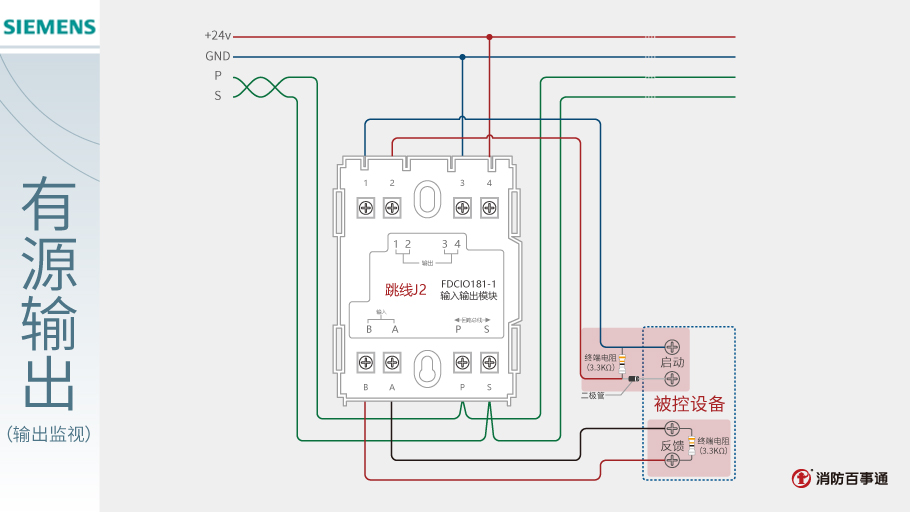 FDCIO181-1模塊有源輸出接線