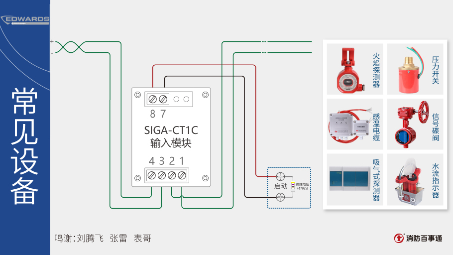 SIGA-CT1C輸入模塊接線