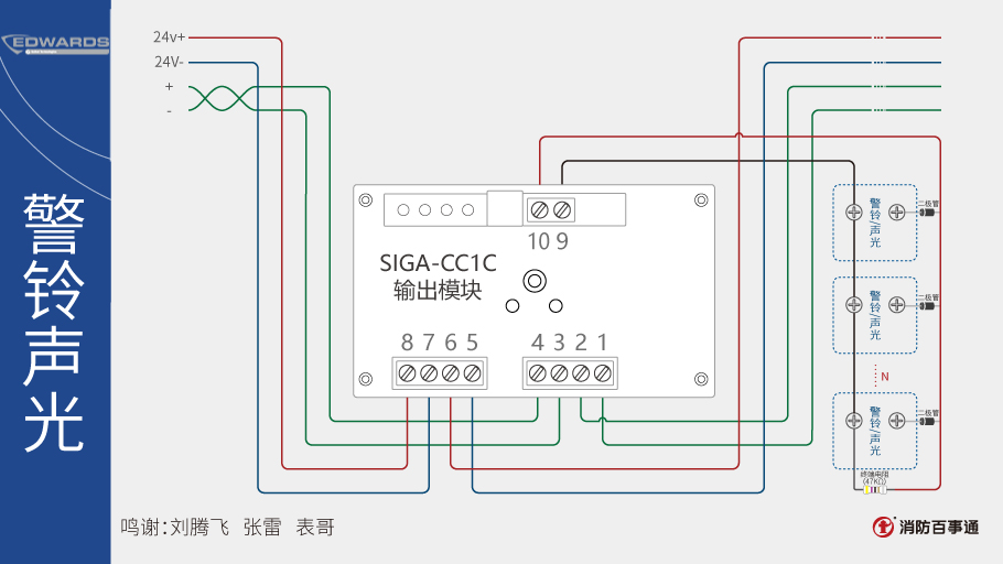 SIGA-CC1C輸出模塊接線