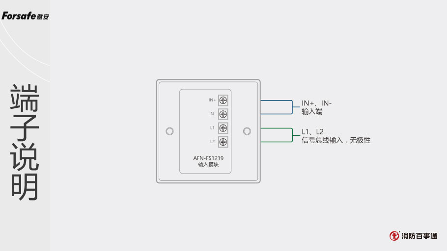 賦安AFN-FS1219輸入模塊端子說明