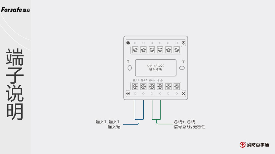 賦安AFN-FS1229輸入模塊端子說明