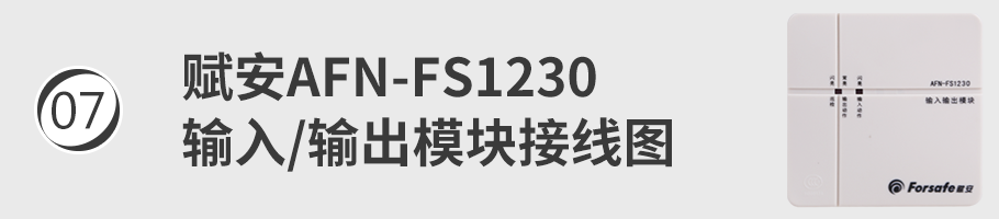 AFN-FS1230輸入/輸出模塊接線