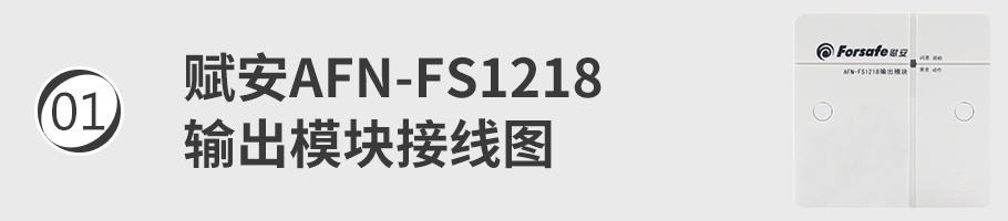 AFN-FS1218輸出模塊接線