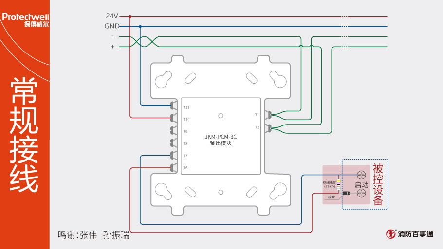 JKM-PCM-3C輸出模塊接線