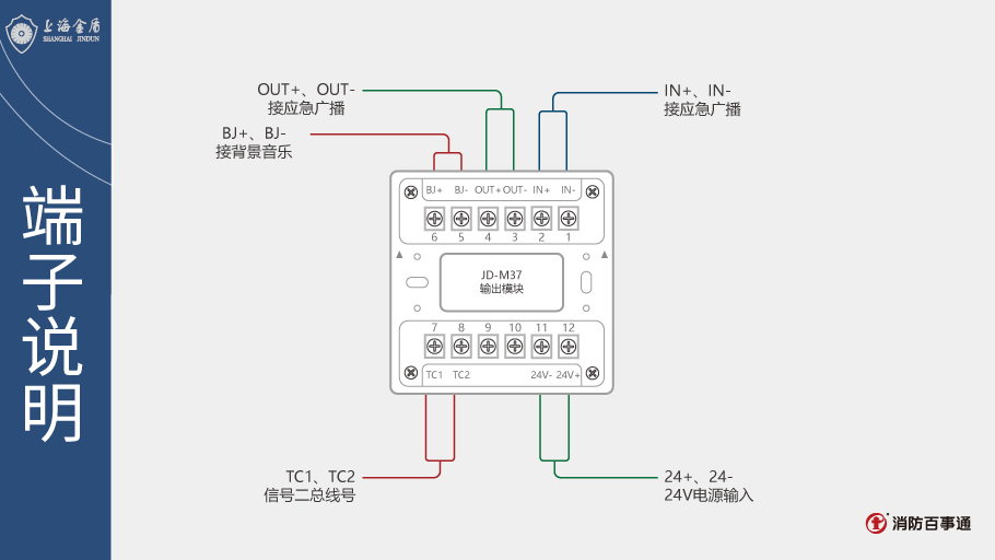 JD-M37輸出模塊端子說(shuō)明