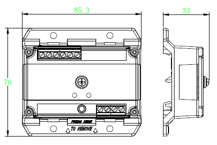 GS-MOD8041輸入/輸出模塊外形示意圖