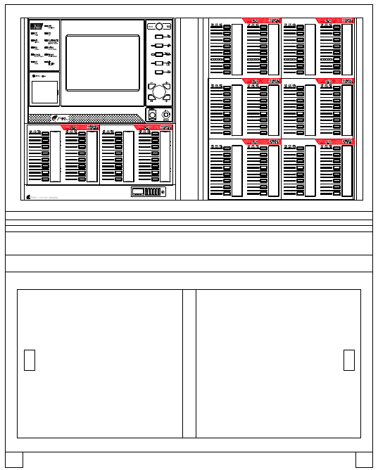 JB-TTZ-GS8000火災(zāi)報(bào)警控制器(聯(lián)動(dòng)型)外形
