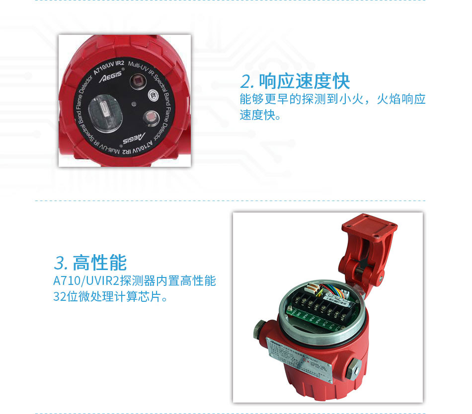 A710/UVIR2紅紫外復合火焰探測器應用場所