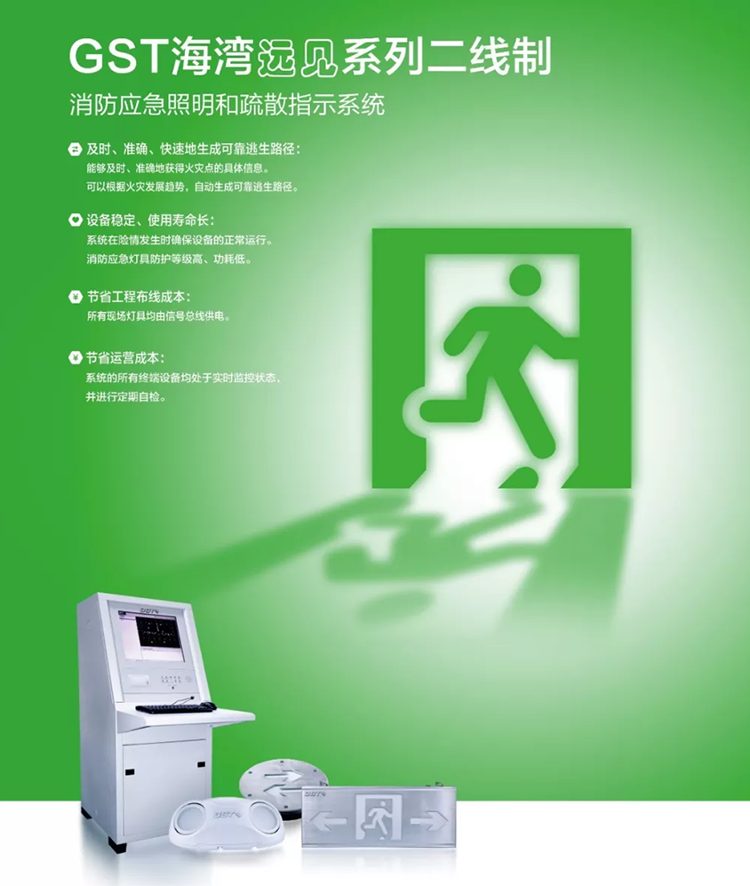 海灣遠見系列消防應急照明和疏散指示系統(tǒng)二線制系統(tǒng)產(chǎn)品正式上市