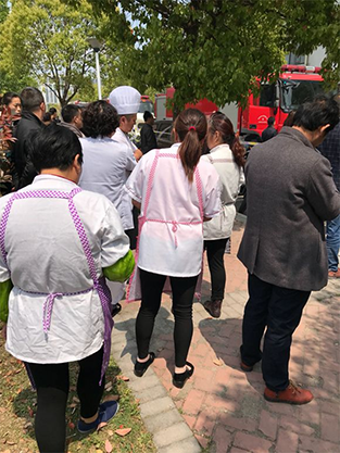江蘇鹽城工學(xué)院食堂著火