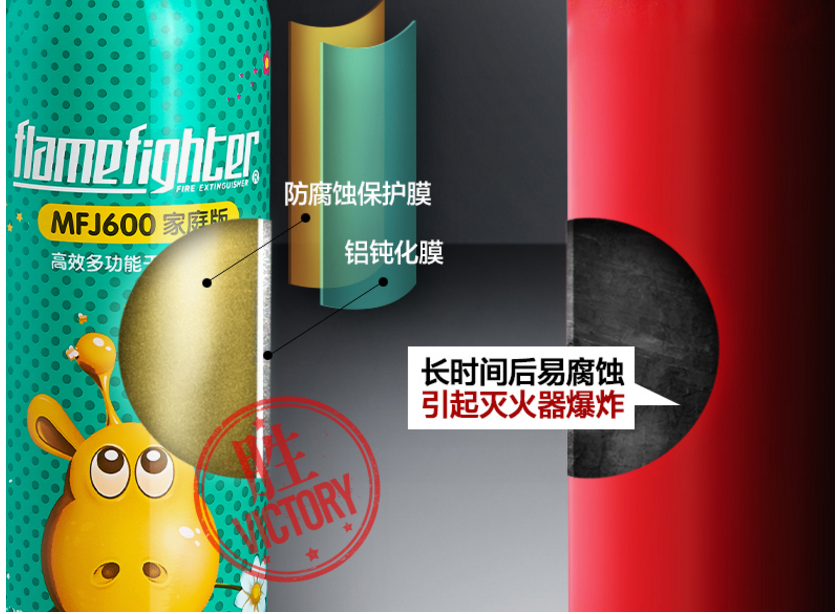 MFJ600鋁合金干粉滅火器家庭版產(chǎn)品優(yōu)勢(shì)
