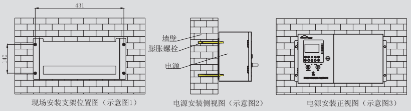 一體式應急照明集中電源安裝示意圖