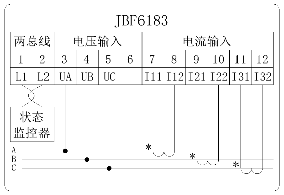 JBF6183三相三線電壓/電流信號傳感器安裝與布線