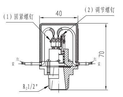 ZSJY1.6BP壓力開關外形尺寸及連接尺寸