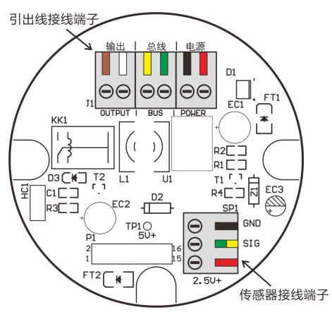 可燃?xì)怏w探測器接線圖
