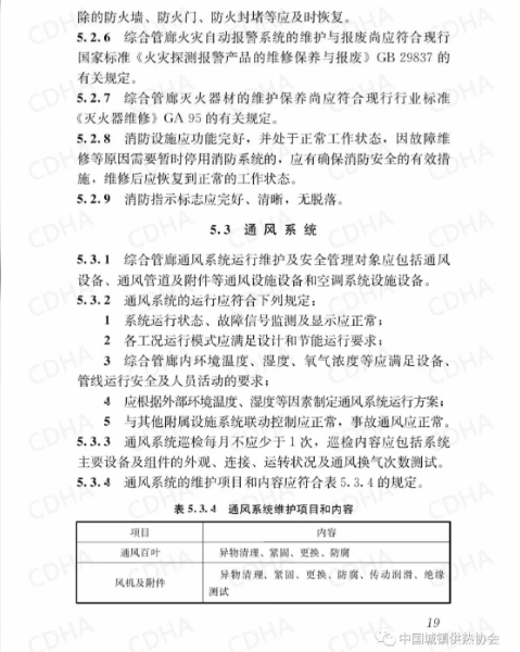 GB51354-2019《城市地下綜合管廊運(yùn)行維護(hù)及安全技術(shù)標(biāo)準(zhǔn)》全文