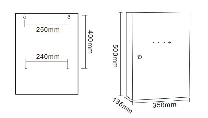 TA-FP-500W-F01應(yīng)急照明分配電裝置（分配電箱）外形尺寸