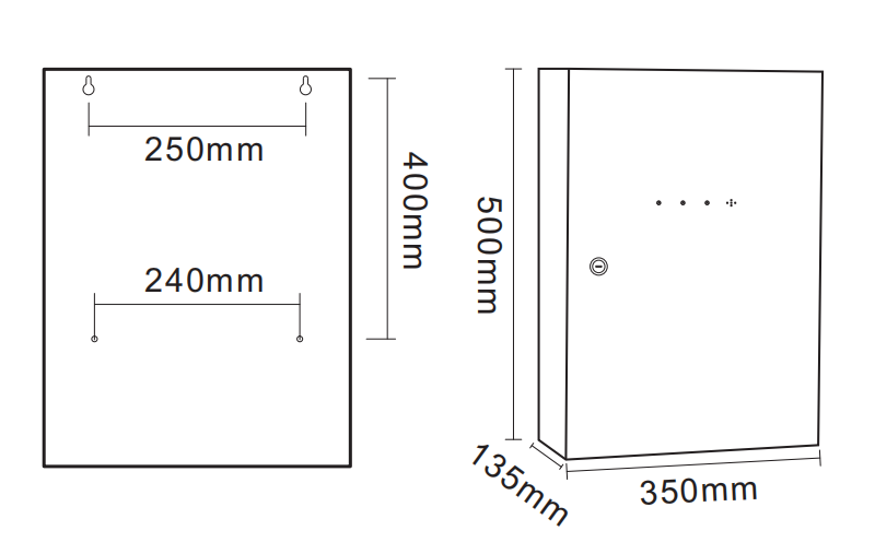 TA-FP-320W-F02應(yīng)急照明分配電裝置（分配電箱）外形尺寸