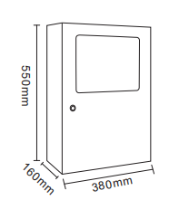 TA-C-100W-C01智能應(yīng)急控制器（壁掛式）外形尺寸