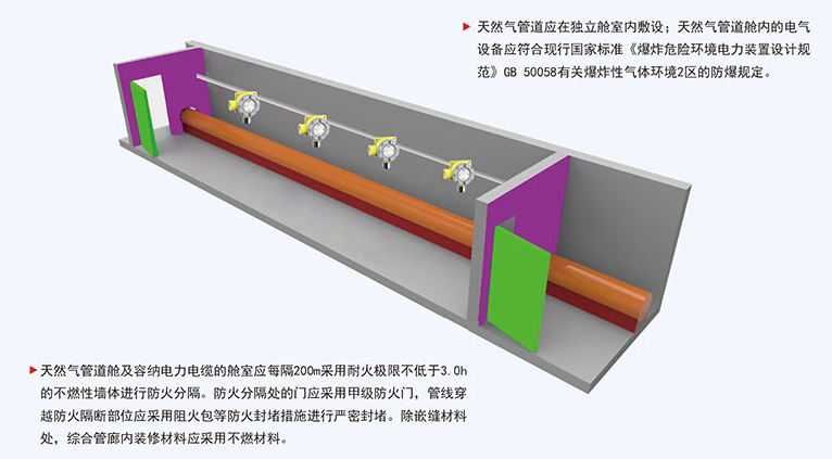 ASD5312氣體檢測儀(管廊專用)管廊方案