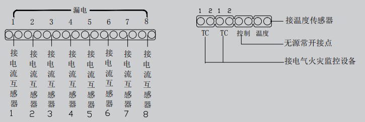 LDT9004EN組合式電氣火災(zāi)監(jiān)控探測器接線