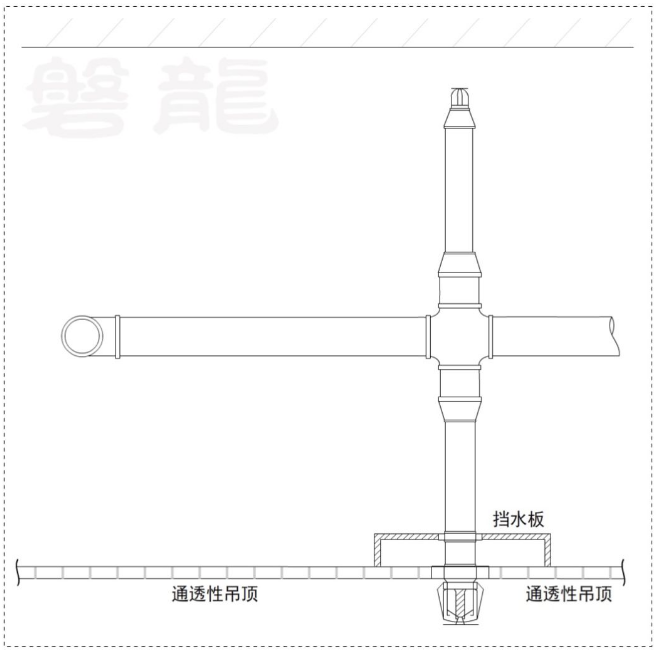 通透性吊頂灑水噴頭布置要求