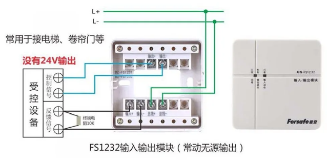 輸入輸出模塊AFN-FS1232接線示意圖