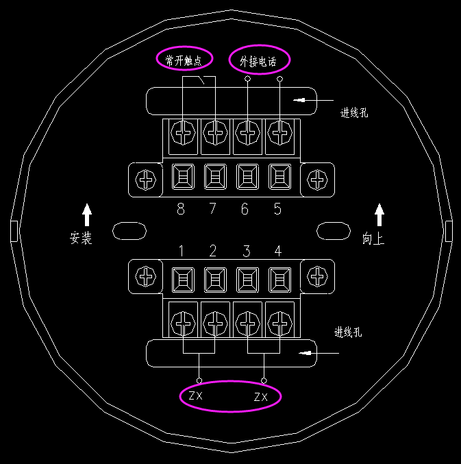 奧瑞那JSA-M-OA510手動(dòng)火災(zāi)報(bào)警按鈕接線圖