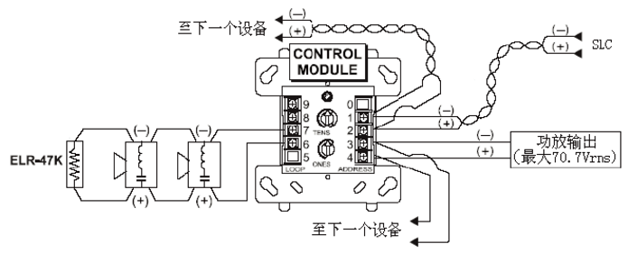 江森M300CJ智能控制模塊揚聲器控制接線圖
