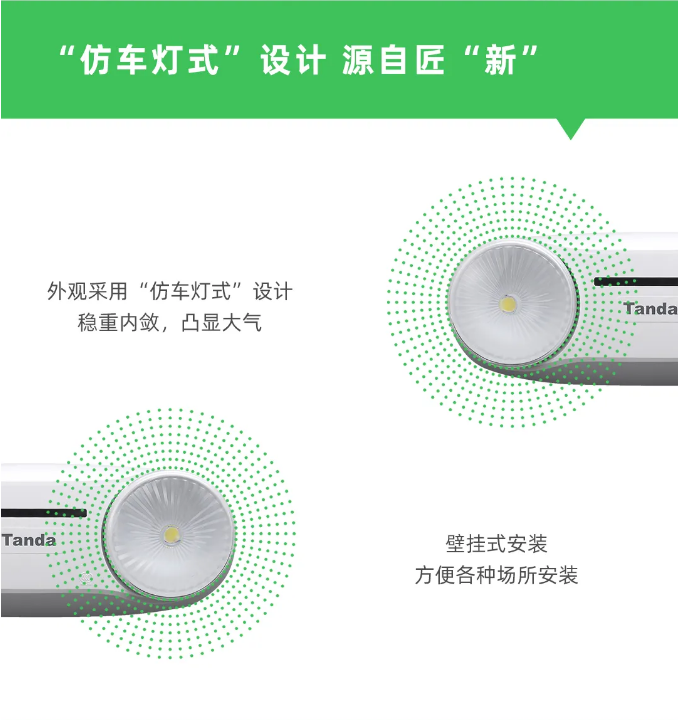 泰和安新款“仿車燈式”消防應(yīng)急照明燈具仿車燈外觀設(shè)計(jì)