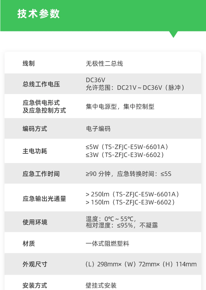 泰和安新款“仿車燈式”消防應(yīng)急照明燈具技術(shù)參數(shù)
