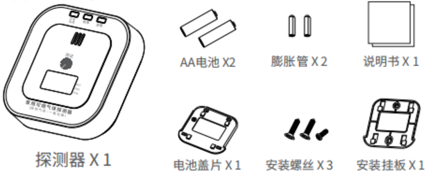 JM-LZ-2920N家用可燃氣體探測器 CO一氧化碳報警器