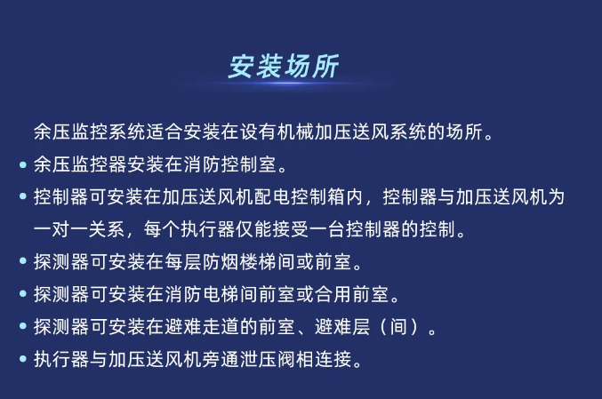 泰和安余壓監(jiān)控系統(tǒng)安裝場(chǎng)所