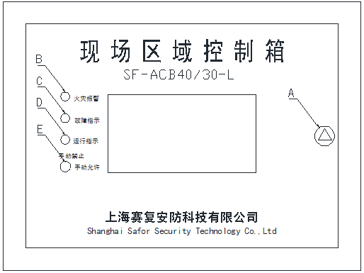 SF-ACB40/30-L現(xiàn)場區(qū)域控制箱面板說明