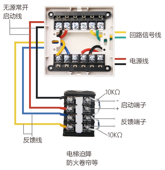 CST-F1407輸入輸出模塊接線圖無(wú)源輸出