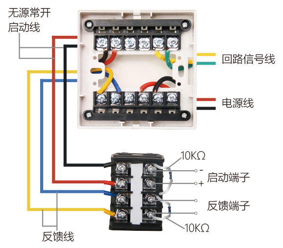 CST-F1402輸入輸出模塊無源輸出接線圖