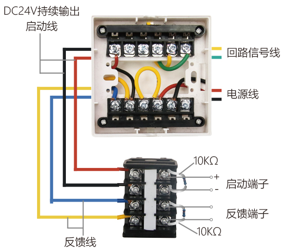 CST-F1402輸入輸出模塊有源輸出接線圖