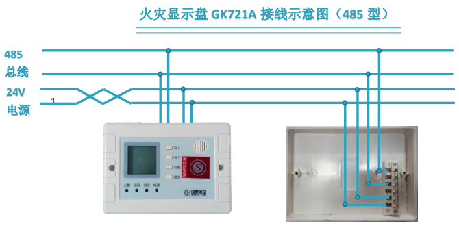 GK721A火災(zāi)顯示盤接線圖