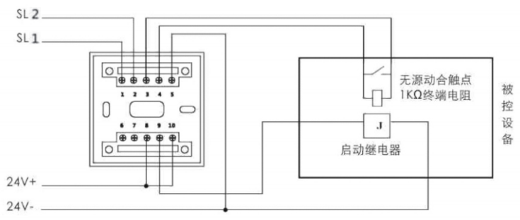 JF-M15直線接口盒接線圖