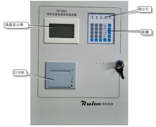 RP1001消防設備電源狀態(tài)監(jiān)控器外觀結構圖