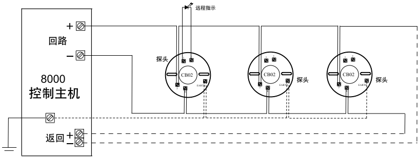 美國通用GE消防JTY-GD-911智能光電式煙感探測器接線圖