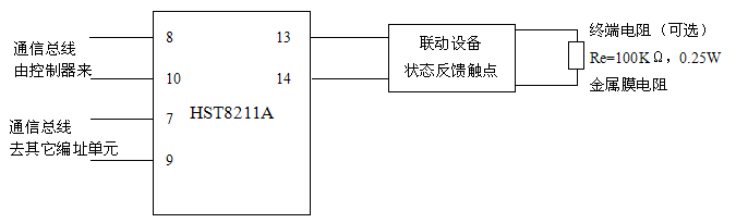 HST8211A輸入模塊接線圖
