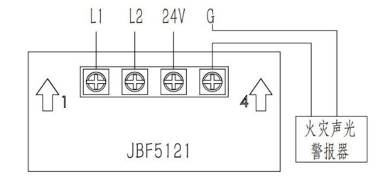 J-SAP-JBF5121手動(dòng)火災(zāi)報(bào)警按鈕接線圖
