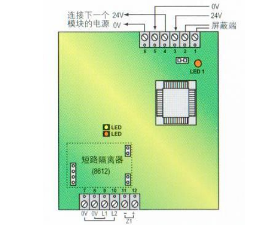 精靈8614輸入模塊接線圖說明