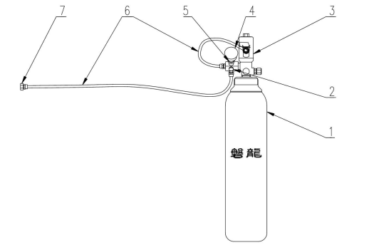 TH-Z-E-3/150-PAVLN直接式二氧化碳探火管式滅火裝置結構圖