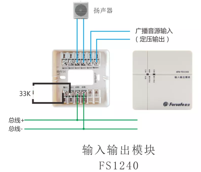 FS1240輸入輸出模塊接線圖