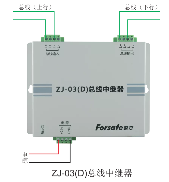 ZJ-03(D)總線中繼器接線圖