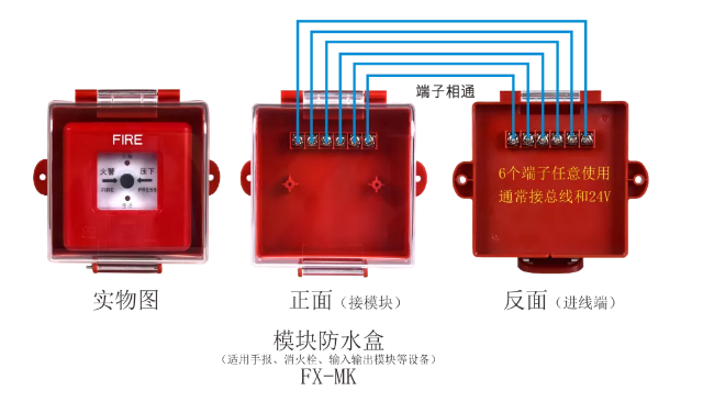 FX-MK模塊防水盒接線圖