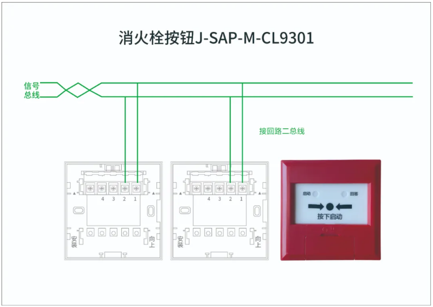 J-SAP-M-CL9301消火栓按鈕接線圖