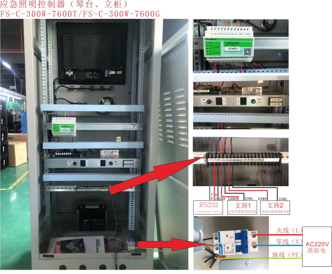 應(yīng)急照明控制器（琴臺、立柜）（FS-C-300W-7600T/FS-C-300W-7600G）